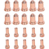 Eosnow Set da 20 ugelli per cannello da taglio al plasma, elettrodi, in ottone, resistente alle alte temperature, per PTM 80