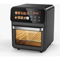 Air Fryer LVTETIA BW-9011D, Friteuse sans huile grande capacité 10L avec fenêtre, 1350W fonction vapeur, 10 programmes intuitifs