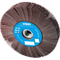 Stofflamellenrad mit Gewindeloch 125 x 20 mm M14 Kornung 120 Fervi rlf125/120