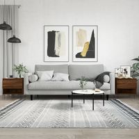 vidaXL Coffee Tables 2 pcs Brown Oak 50x46x50 cm Engineered Wood