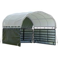 Habillage latéral pour tente d'osier sans armature en acier – Bâche en polyéthylène résistante aux UV – Dimensions 370x150 cm – Montage rapide – Shelterlogic