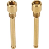 Lot de 2 vis de frein à disque pour vélo, en alliage de titane, pour VTT et vélo de route, couleur or.