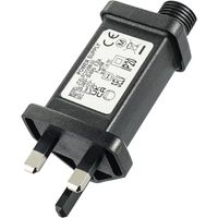Adaptateur secteur 31V 9W IP20 avec 8 modes d'éclairage, minuterie et mémoire pour guirlandes lumineuses de Noël, guirlandes glacées, guirlandes féeriques, lumières colorées et clignotantes.