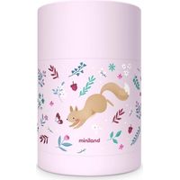 MINILAND Termos Per Alimenti In Acciaio Squirrel Rosa 600 ml