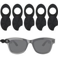 Lot de 5 Cache-lumière pour Lunettes connectées Ray-Ban Meta Traveler Skyler Headline, Noir, Rotatif, avec LED, idéal pour masquer la lumière des Verres