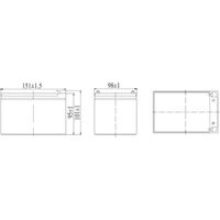 Batterie rechargeable au plomb 12V 12Ah - VELAMP - 23731