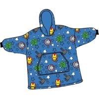 Sweat en Polaire Avengers oversize Bleu - Taille enfant