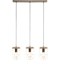 Ceiling Lightdimmable 'Neptuna' made of Wood for Living Room & Dining Room