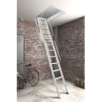 Leiter mit Falltür 180x90cm - Höhe von 4,46 bis 4,55m - ACITRE/180-90-455