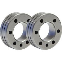 GYS Lot de 2 Galets de Type C pour Fil Plein en Acier, Diamètre 1,2 mm et 1,6 mm