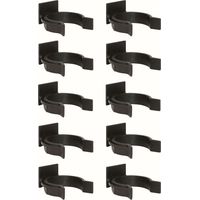 Cyclingcolors – Lot de 10 clips de plinthe à tenon en plastique noir Ø 28mm – Fixation pour meubles cuisine et salle de bain – Montage dans rainure