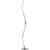 LED Stehlampe "Criostal" aus Aluminium dimmbar mit Fernbedienung für Wohnzimmer & Esszimmer von Lindby