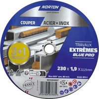 NORTON - Disque extrême métaux 230x1.6x22.2 lot 3+1