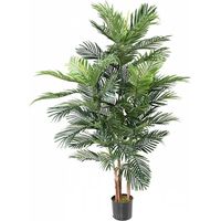 Joli palmier areca artificiel en pot multitroncs H 150 cm Vert - dimhaut: H 150 cm - couleur: Vert