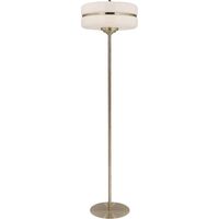 Lampada da Terra Lumineca Sarod 40x156 cm Bianco e Dorato