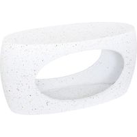 Table Basse Ovale "Narlon" 80cm Blanc