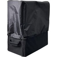 Folding Bike Storage Box Car Trunk Organizer Foldable Bicycle Storage Solution Saves Space & Avoids-Single-Strap with Dust Cover-Black