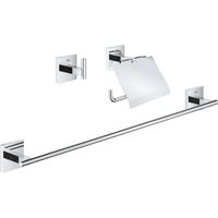 Set d'accessoires 3 en 1 - GROHE - 41124000 - Start Cube - Chromé