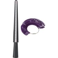 Baguier économique, baguier en plastique, outil de mesure du doigt pour bagues de mariage 26 cm / 10.24 pouces