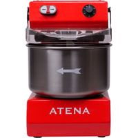 Pétrin à spirale 6 kg - Variateur de vitesse - Tête relevable - Cuve inox - Rouge - Peb Machinery
