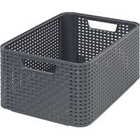 Curver Style M Korb de Aufbewahrung Rattan Grau