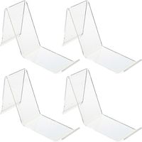 4 présentoirs à chaussures transparents, supports pour chaussures, idéaux pour les centres commerciaux.-14.5x8cm-White