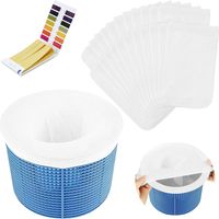 30 chaussettes pour écumoire de piscine, chaussettes filtrantes pour piscine, chaussettes pour écumoire de piscine à mailles ultra-fines