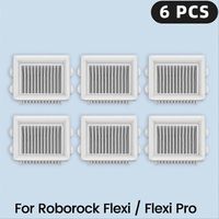 6er-Pack HEPA-Filter für Roborock Flexi / Flexi Pro, Ersatzteile und Zubehör, weiche Walzenbürste ()