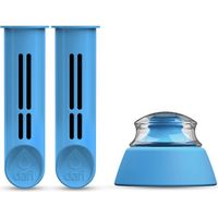 Filtre pour bouteille Dafi, bleu, lot de 2 + bouchon