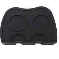 Support de Tasseur à Café en Silicone Anti-dérapant avec Coussinet à Poudre Noir Grande Taille Accessoire Café