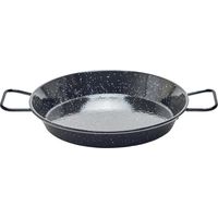 La Ideal padella per paella in acciaio smaltato, nero, 20 cm
