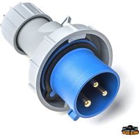 Spina Industriale CEE 3 Poli 16A 6H 220-250V 2P+T IP67