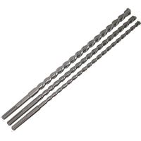 Bgs Technic – Ensemble de forets longs 600 mm – SDS-MAX – Lot de 3 forets en carbure de tungstène Ø 16/20/26 mm – Pour béton armé