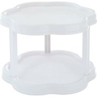 Ahlsen Cuisine a poser étagère a épices rotatives Étagère à Épices Porte Épice Rotative Étagère à Épice Support de Stockage epices rangement cuisine petit plateau tournant pour epices blanc,