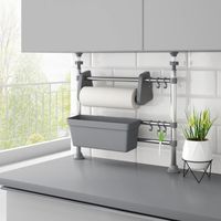 Organisateur de cuisine réglable-Accessoire de rangement pour cuisine Aluminium
