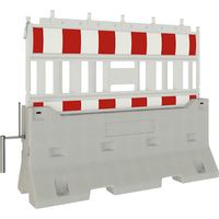 Schake, Barrière en béton avec clôture en plastique, L x l x h