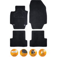 Tapis compatible avec Citroen Berlingo 2 Peugeot Partner Tepee Fiat Doblo 2 - 08-18 - Sur mesure moquette