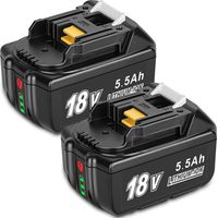 KUNLUN 5,5Ah Batteries pour Makita 18V Batterie Li-ION BL1850 BL1860B BL1860 BL1850B BL1840B BL1840 BL1830B