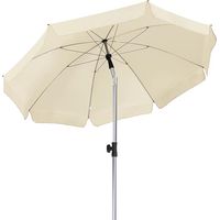 2x2m Garden Parasol Sun Shade Patio Outdoor Market Tilting Umbrella UV50+, Beige