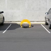 Randaco Barrière de parking Poteau de barrage Barrière électrique rabattable avec télécommande