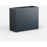 Jardinière haute Herstera PLANTER DIVIDER 40 en métal couleur anthracite 100x40x80 cm