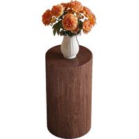 TABLE Ronde Élégante Multifonctionnelle MDF Noisette 30.00x30.00x55.00 cm