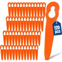 Lot de 120 lames de rechange en plastique pour débroussailleuse sans fil Stihl Polycut 2-2 Polycut 3-2 FSA 45 FSA 57