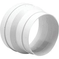 Unelvent – Réducteur conique PVC male/male 125/100 mm – Adaptation conduits ventilation espaces réduits – Installation réseaux discrets