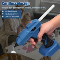 Pistolet à colle thermofusible sans fil professionnel, portable, pour une utilisation domestique, les loisirs créatifs, les kits d'outils de réparation avec bâtons de colle.