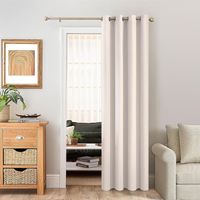 1 Pièce Rideau, Oeillets, Tissu Epais, Occultant, Thermique, Pour Chambre Salon