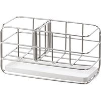 Porte-éponge en acier inoxydable 304, multifonctionnel pour évier de cuisine, organisateur d'évier, plateau égouttoir à vaisselle, porte-savon, panneau de suspension réglable
