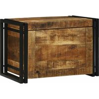 vidaXL Boîte de rangement Marron et Noir 60 x 40 x 41 cm