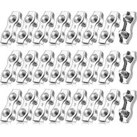 Paquete de 20 bridas de cable dúplex M2, bridas de cable metálicas, abrazaderas dúplex para acero de 2 mm R
