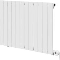 Hudson White 600mm x 908mm Horizontal Digital Thermostatic Electric Single Panel Radiator